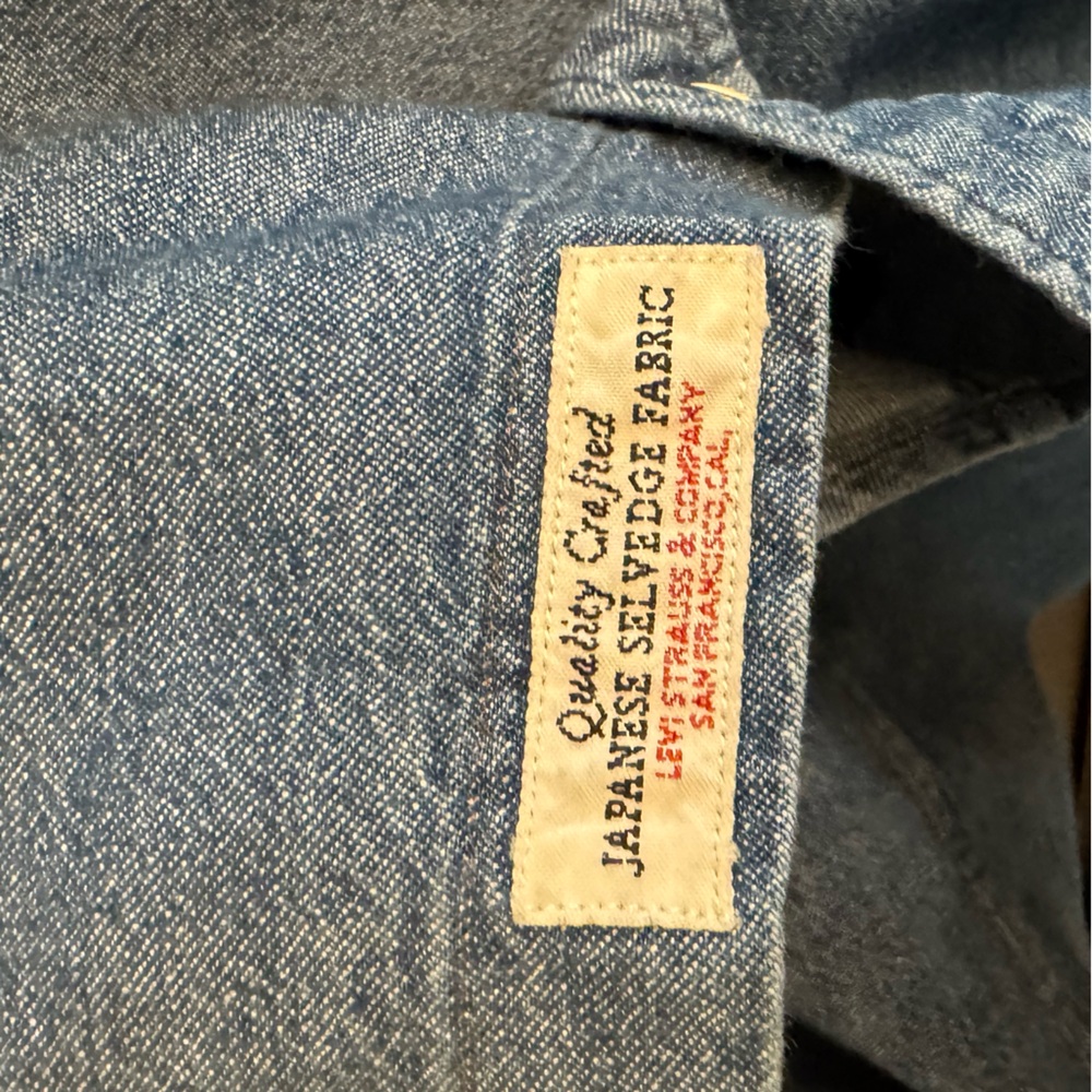 Levi's 1955 Sawtooth Japanese Selvedge Slim Fit Denim Shirt - Picture 8 of 8